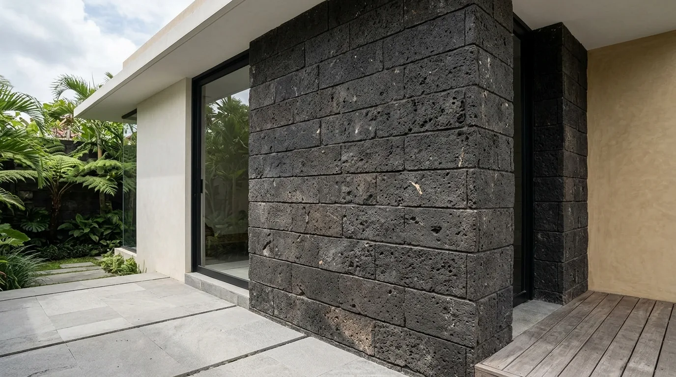 Black lava stone properties stone texture