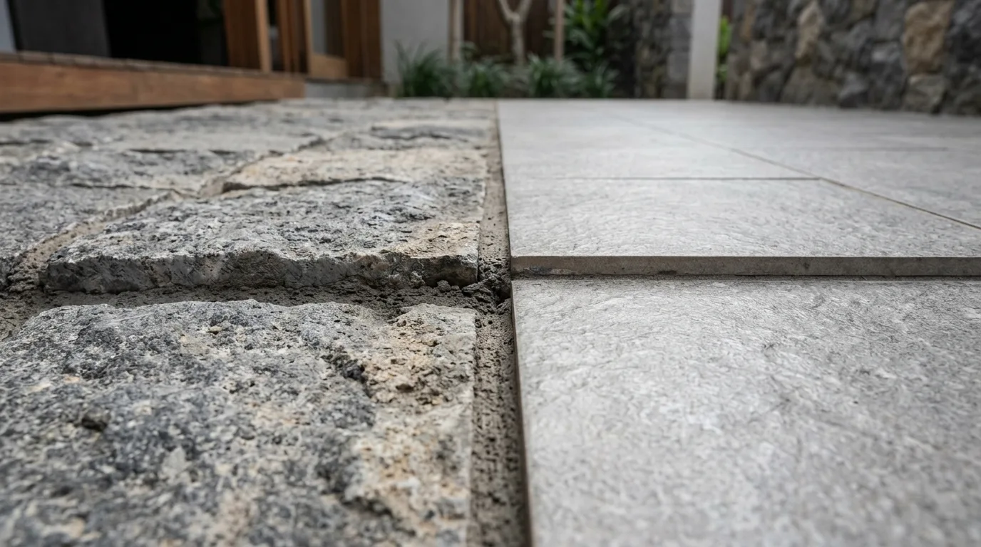 Is ceramic tile natural stone detail