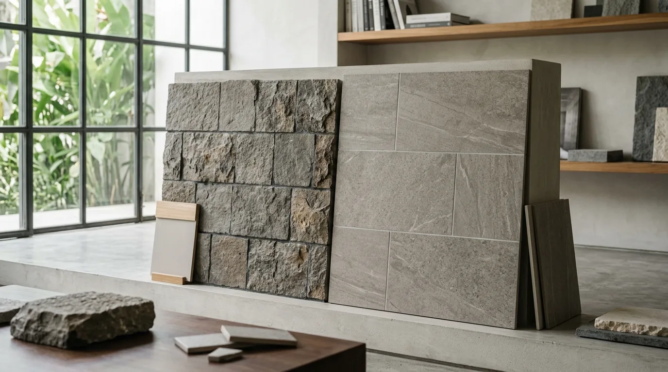 Is ceramic tile natural stone material