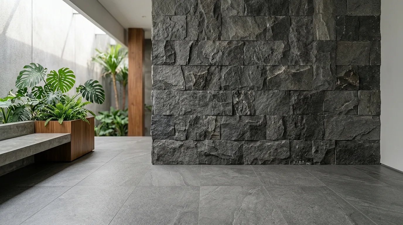 Is porcelain natural stone material