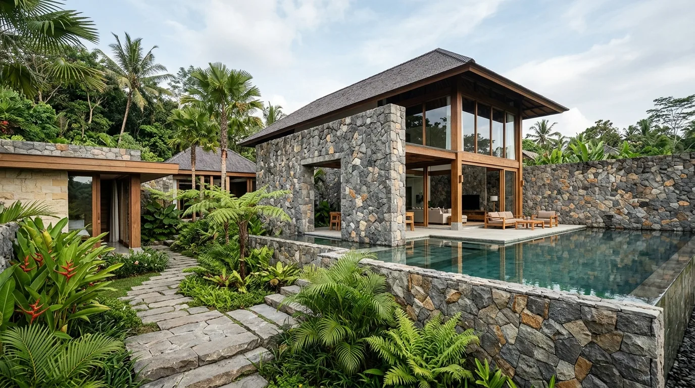 Natural stone architecture application