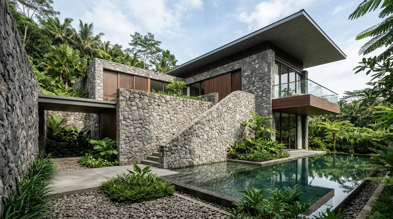 Natural stone architecture design