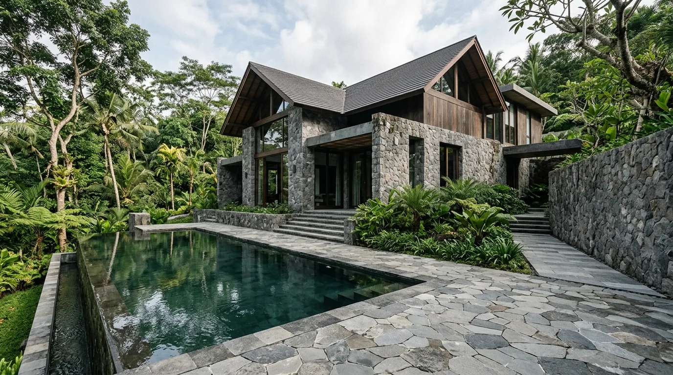 Natural stone as design element application