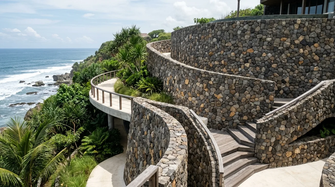 Natural stone as design element design