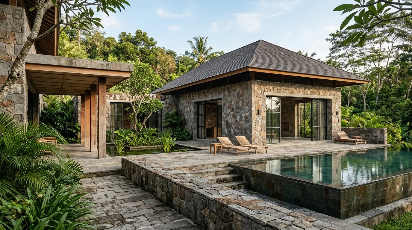 Natural stone as material application