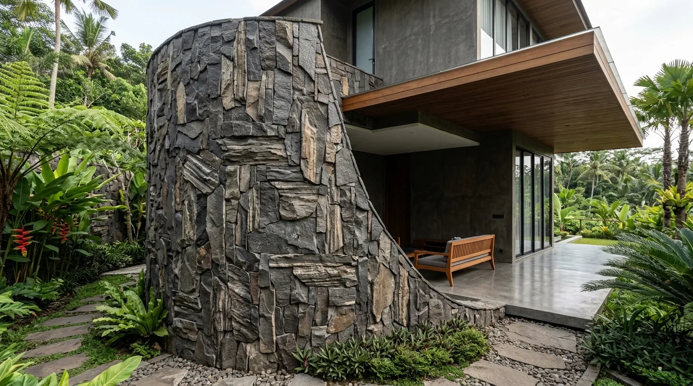 Natural stone as material design