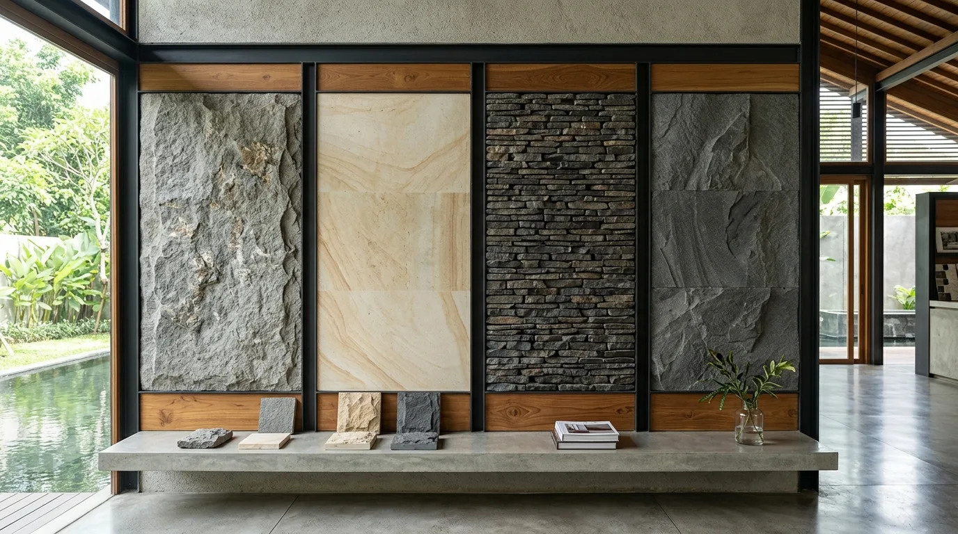 Natural stone as material material