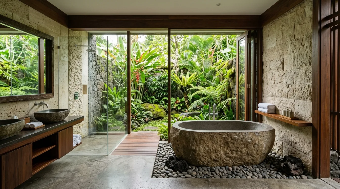 Natural stone bathroom design design