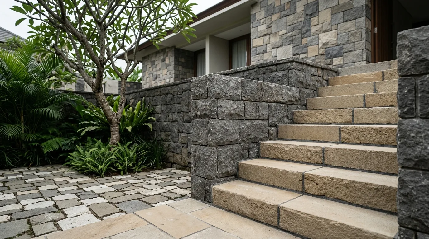 Natural stone explained application detail