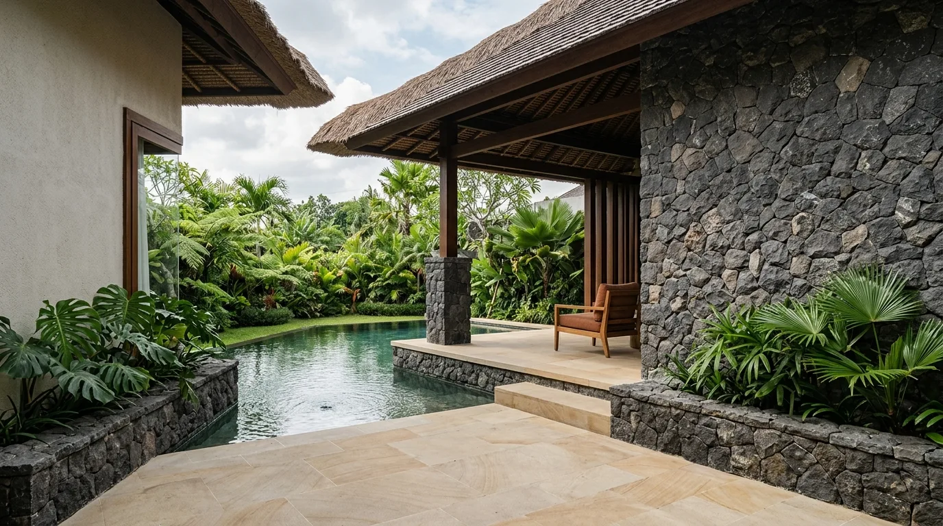 Natural stone explained tropical setting