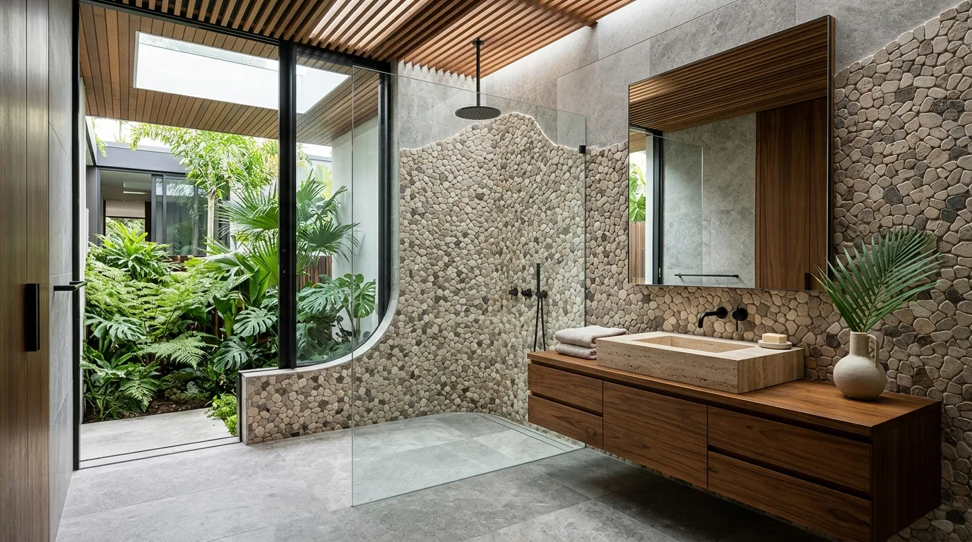 Natural stone mosaic design design