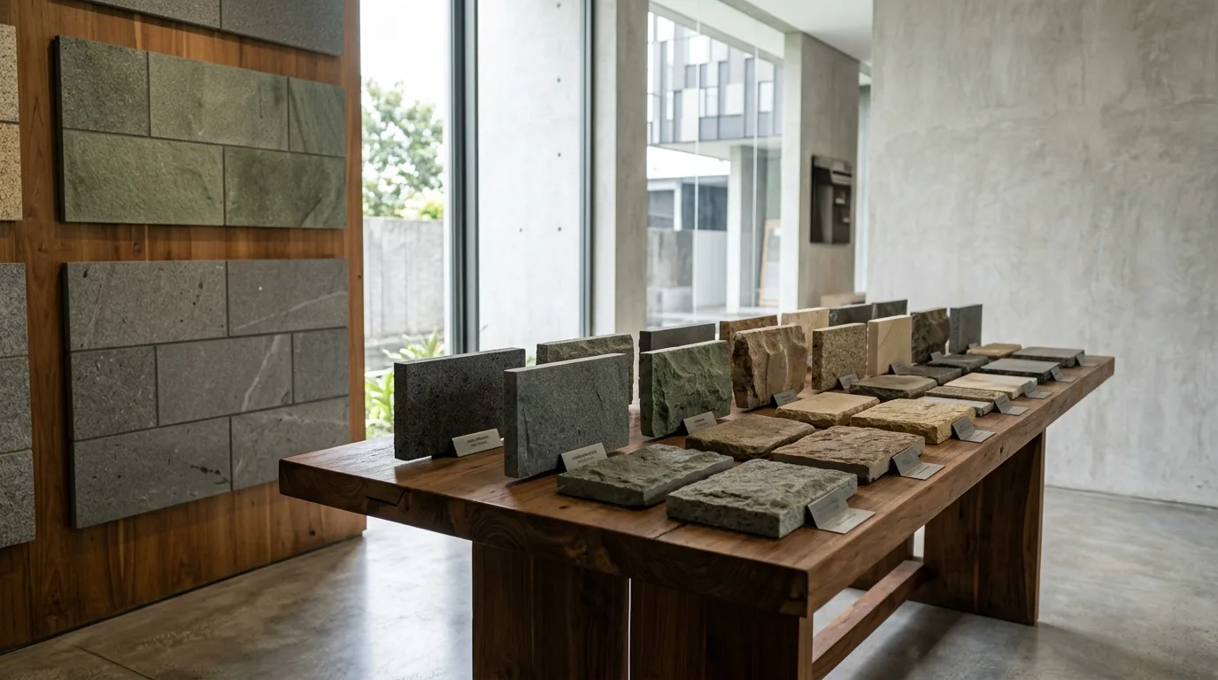 Natural stone samples material
