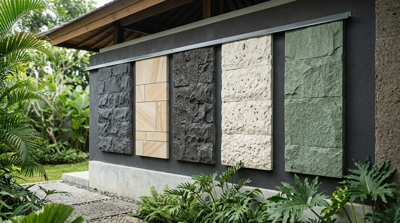 Natural stone types guide stone texture