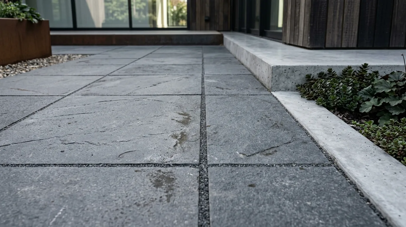 Natural stone vs porcelain paving outdoor paving detail