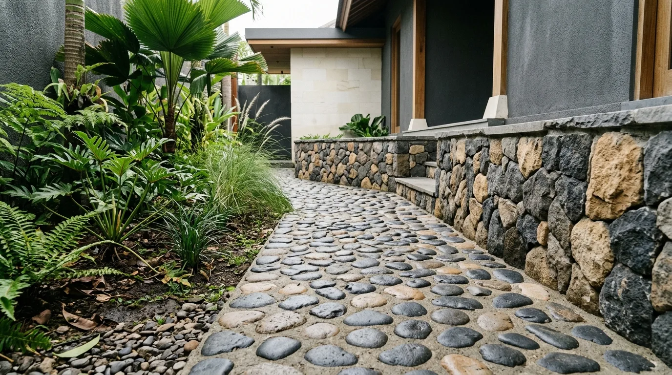 Pebble stone uses application detail