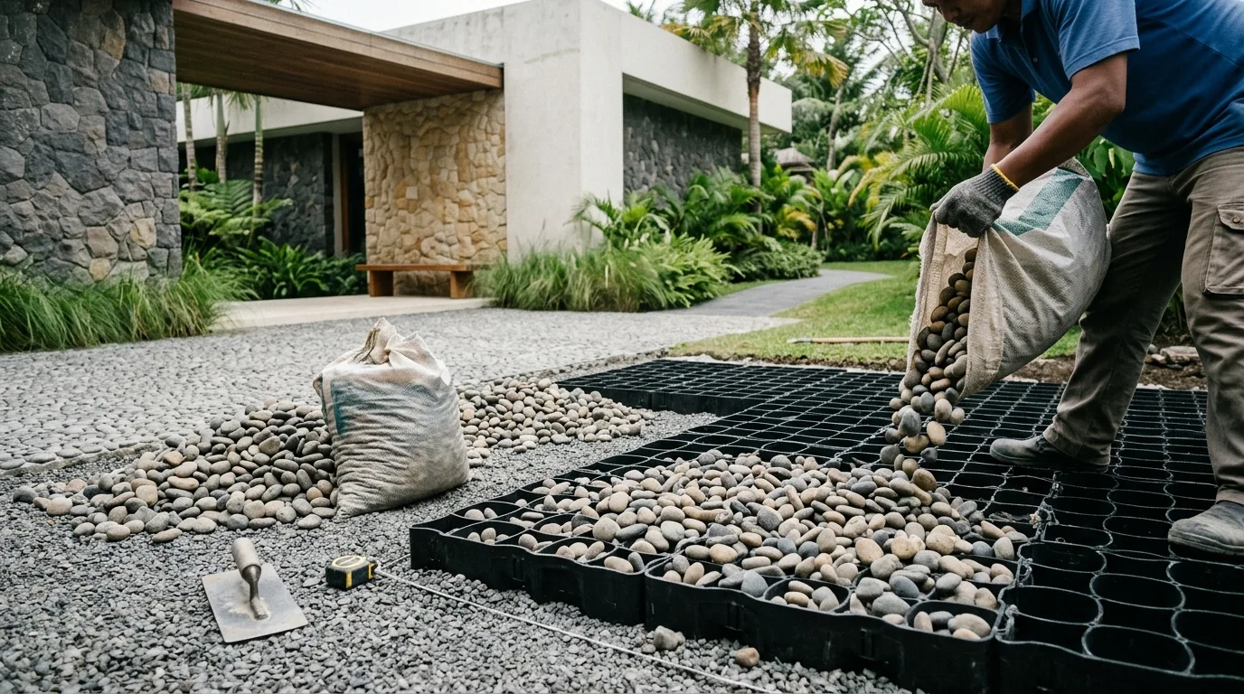 Pebble stone uses project preparation