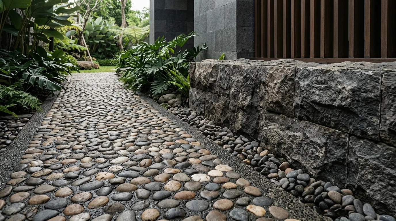 Pebble stone uses stone texture