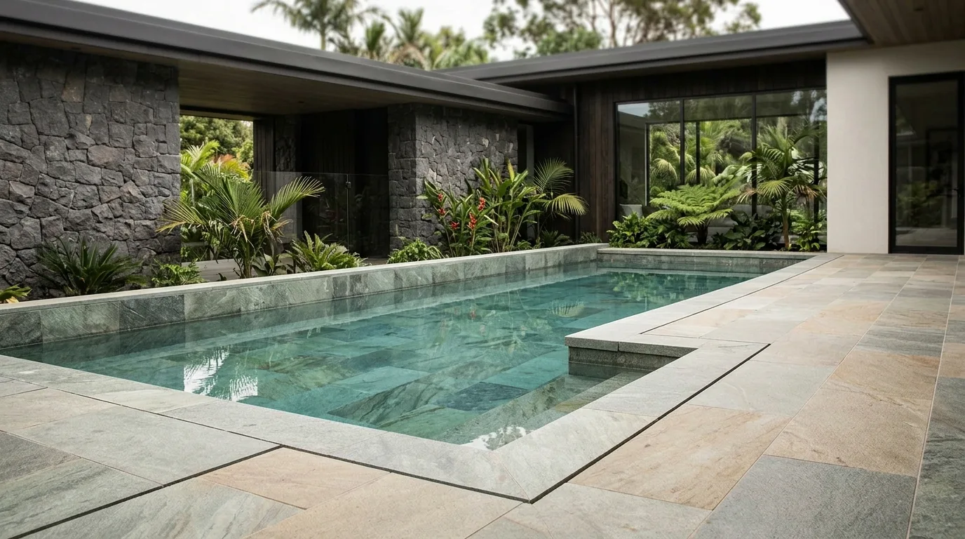 Sukabumi stone tiles architectural application
