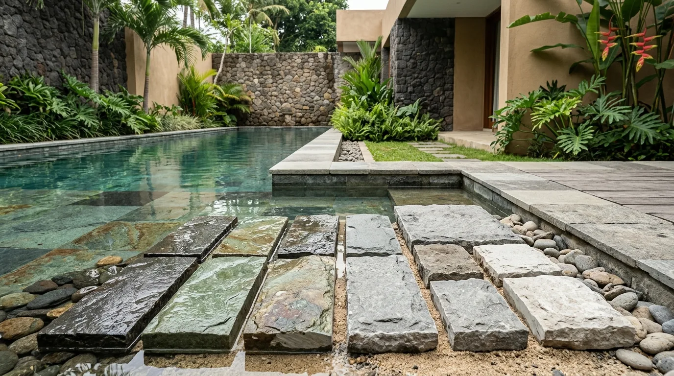 Sukabumi stone tropical pool sample selection