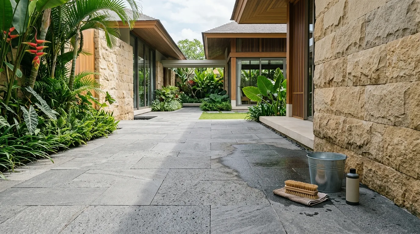 Cleaning natural stone surfaces featured