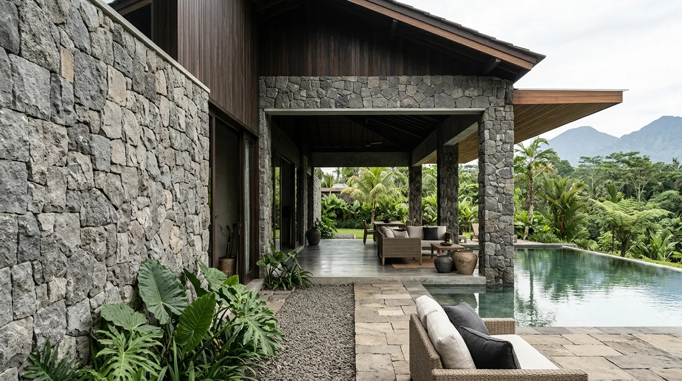 Natural stone architecture featured