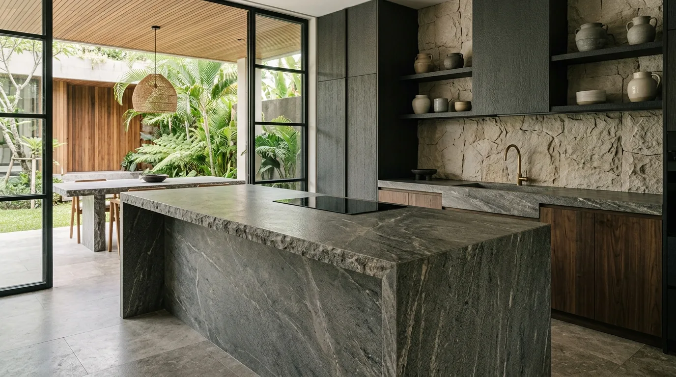 Natural stone countertop cost factors featured