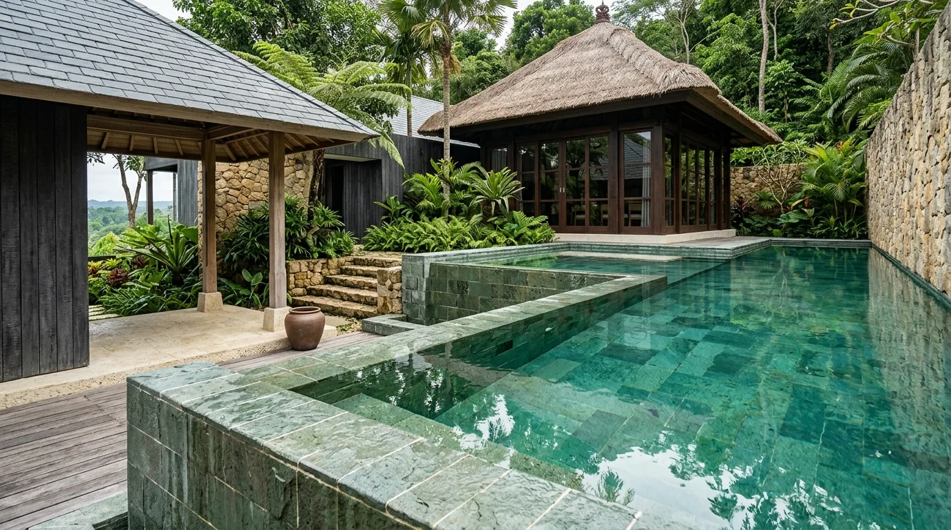 Sukabumi stone tropical pool